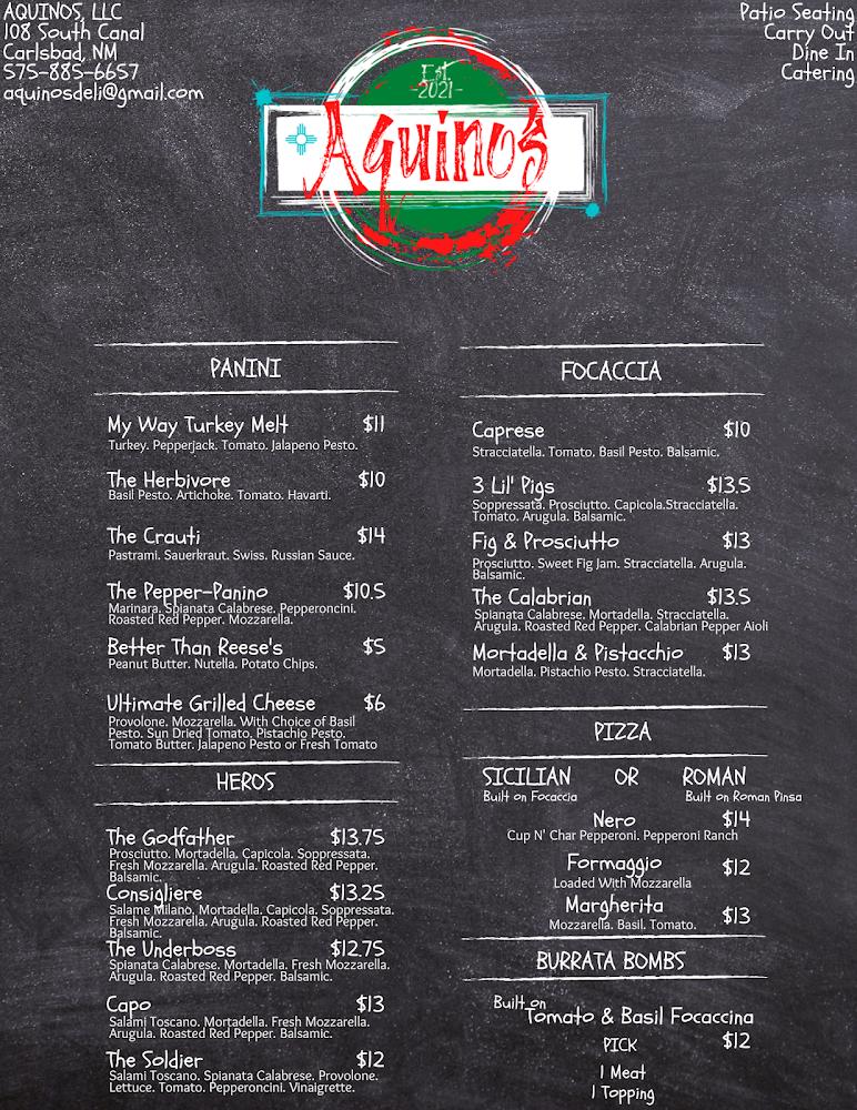 Aquino's Deli Menu image 2